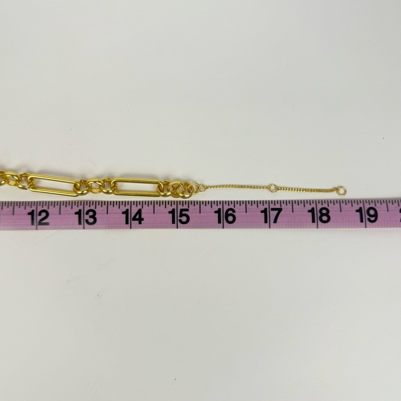 Madewell Gold Tone Necklace Matte Gold Chain - Picture 4 of 4